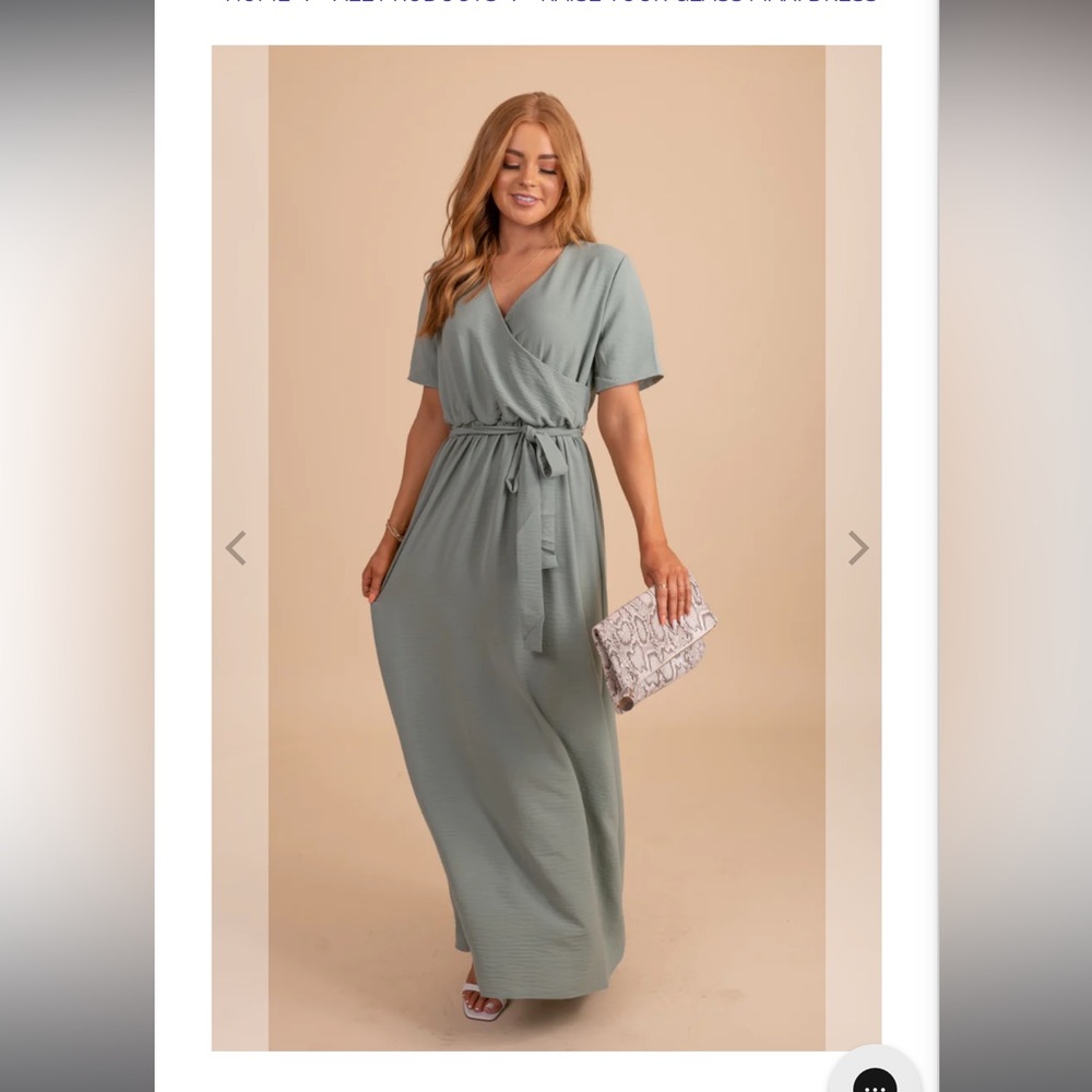 Sage green dress